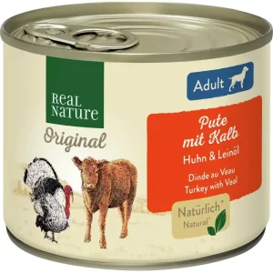 REAL NATURE Adult Pute und Kalb mit Reis 200 g Saisonangebot